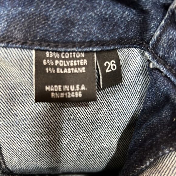 Parker Smith Women's Stella Crop Tuxedo Side-Stripe Side Slit Jeans Size 26 C21 - Picture 11 of 11